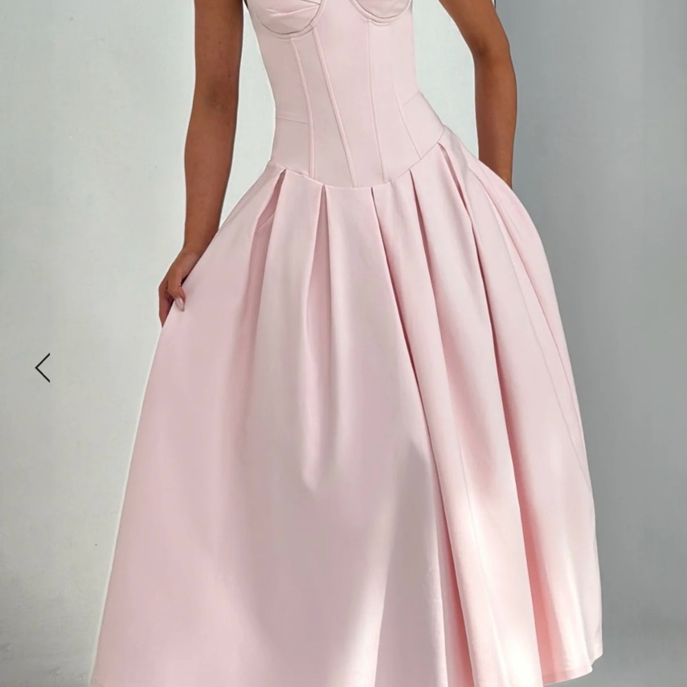 Elegant Pink Corset Dress